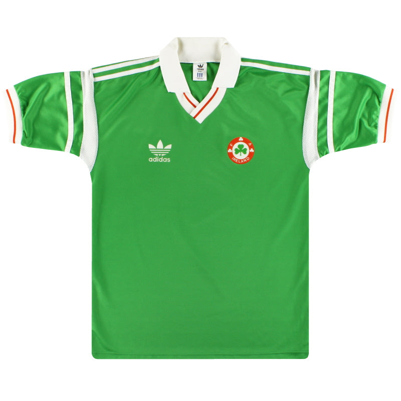 1988-90 Irlanda adidas Camiseta Local M