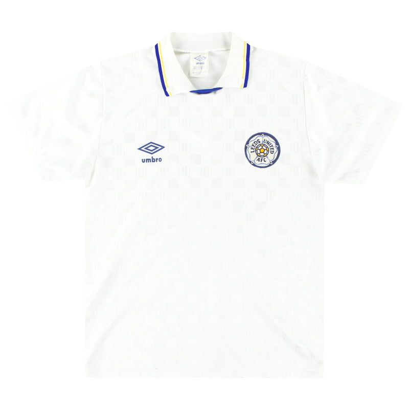 Camiseta de local Umbro del Leeds 1988-90 Talla S