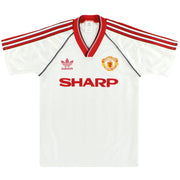 1988-90 Manchester United adidas Camiseta visitante L.Niños