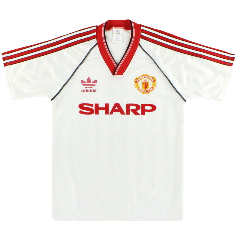 Camiseta de visitante adidas del Manchester United 1988-90 S