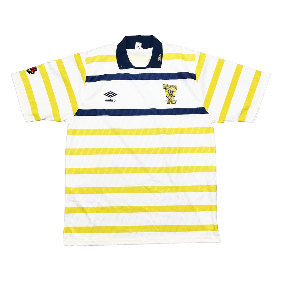 Camiseta de visitante Umbro *nueva* de Escocia 1988/91 (L)