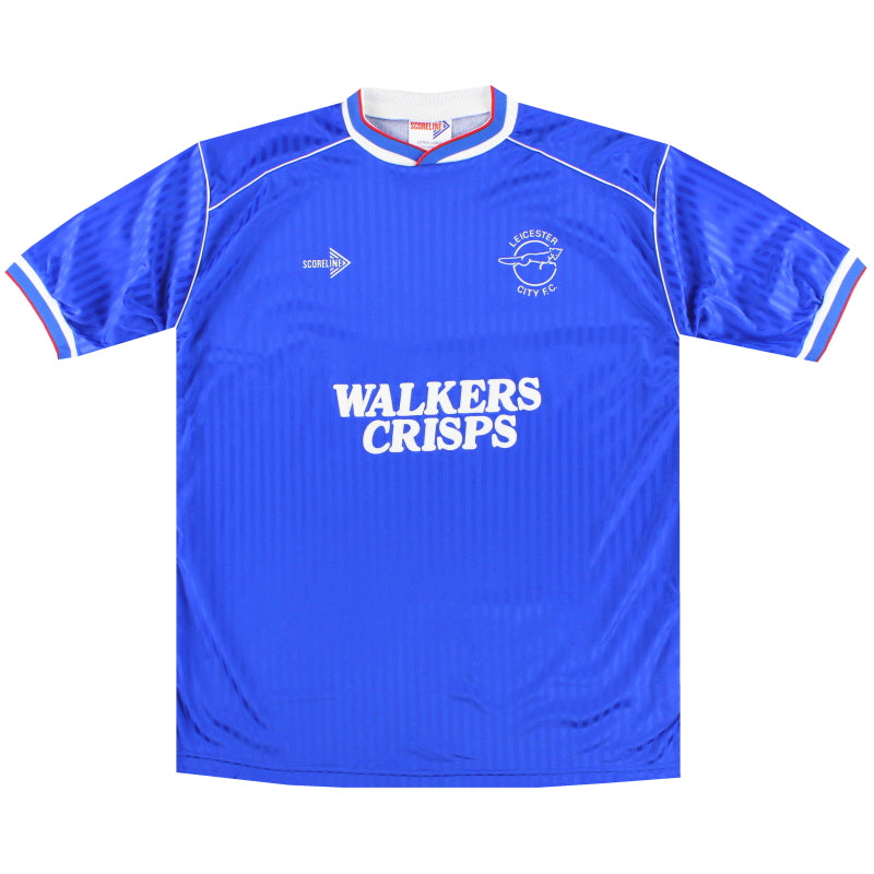 Camiseta de local del Leicester City 1989-90 *como nueva* XL
