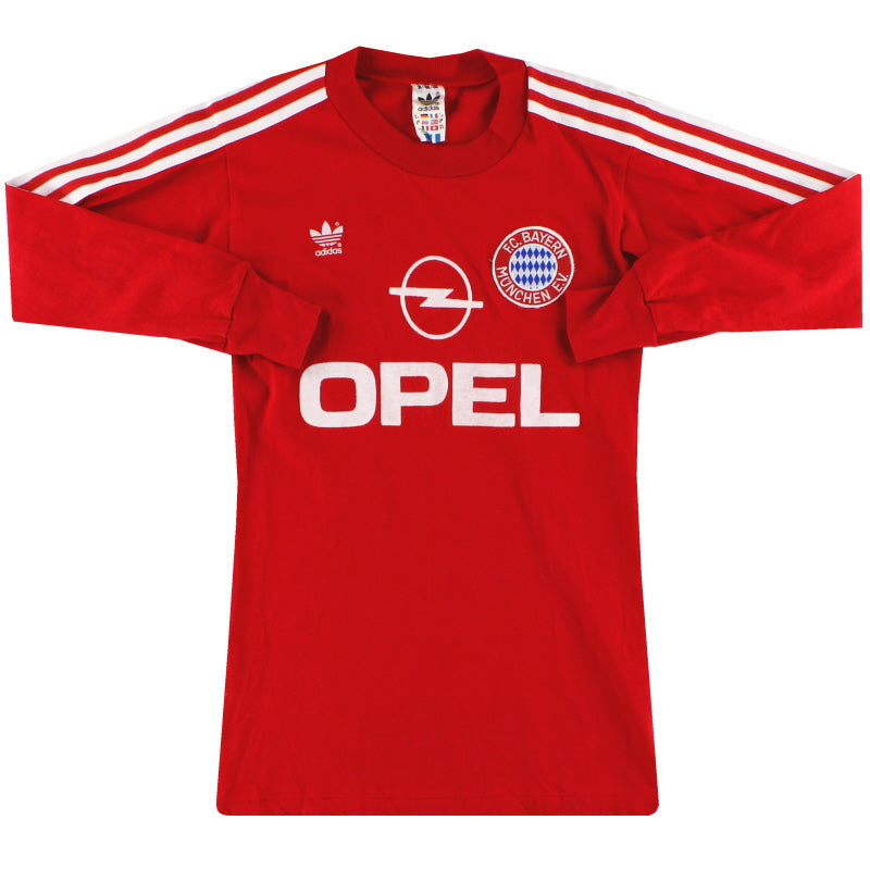 1989-91 Bayern Múnich adidas Camiseta Local Manga Larga S