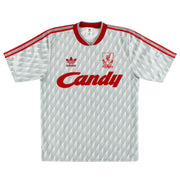 1989-91 Liverpool adidas Camiseta de visitante Talla S