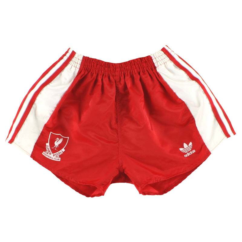 1989-91 Liverpool adidas Pantalón corto de local S