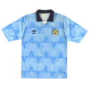 1989-91 Manchester City Umbro Camiseta Local Talla L
