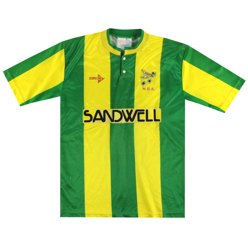 1989-91 West Brom Scoreline Camiseta de Visitante L.Niños