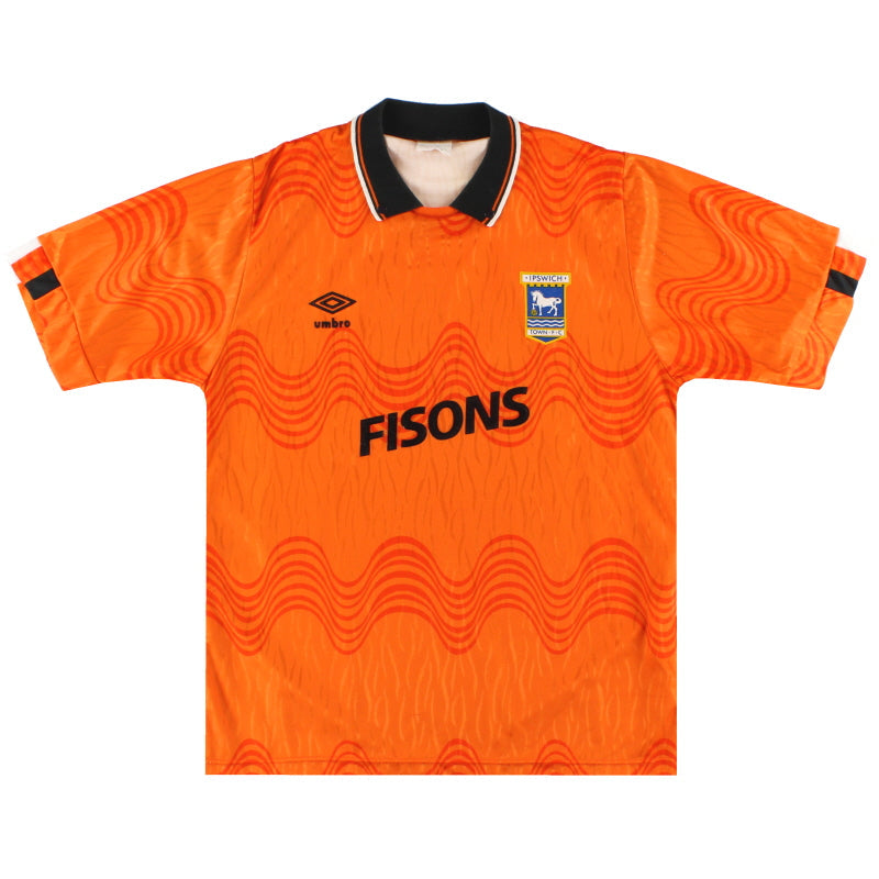 Camiseta Umbro de visitante del Ipswich 1989-92 Talla S