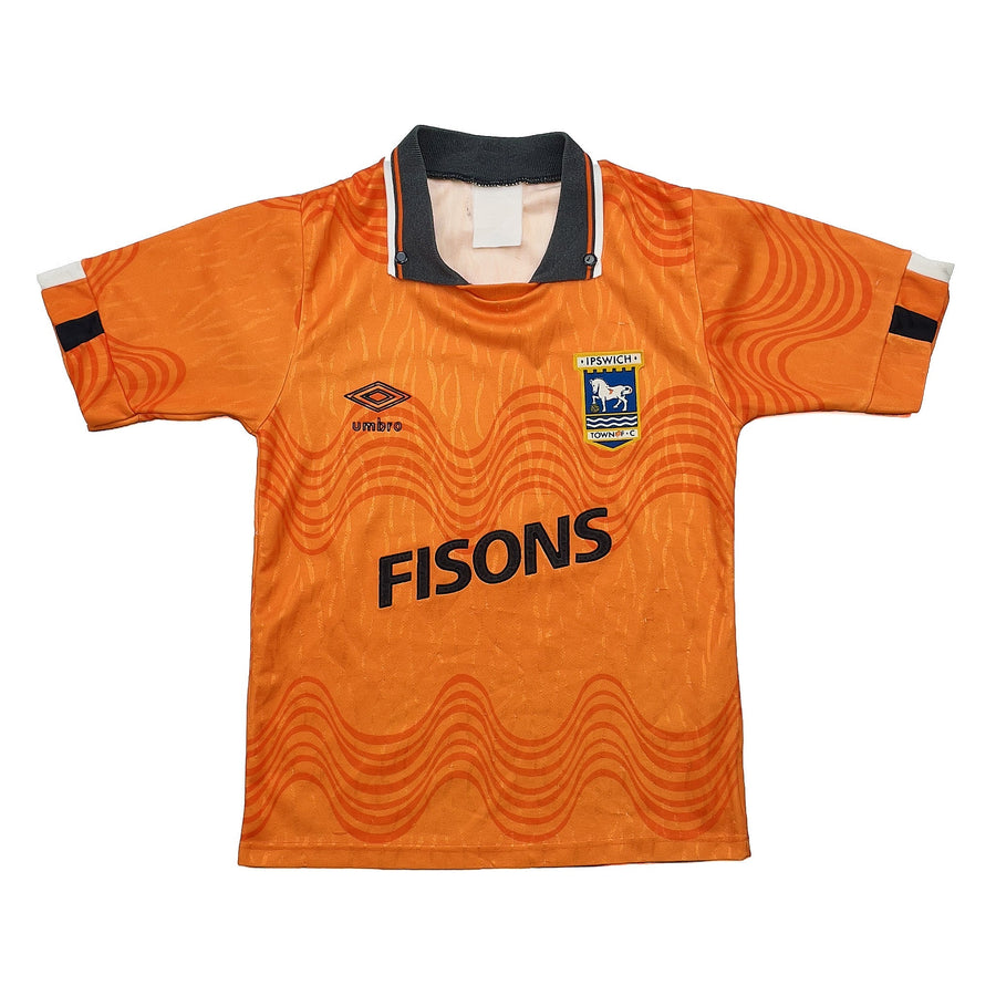 Camiseta de visitante del Ipswich Town 1989/92 (Talla S.Niños) Umbro