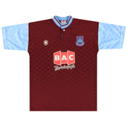 1990-91 West Ham Bukta Camiseta Local *Como Nueva* S