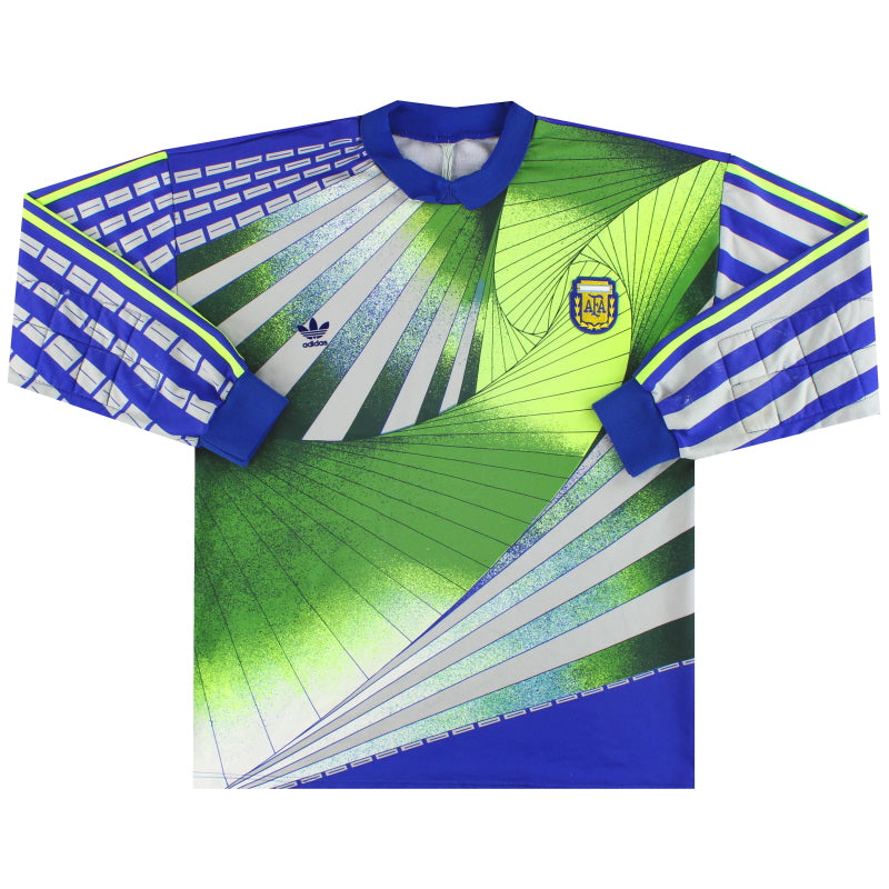 1990-92 Argentina adidas Camiseta de Portero #1 Talla L