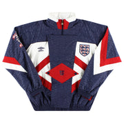 Chaqueta de chándal tejida Umbro de Inglaterra 1990-92 XS