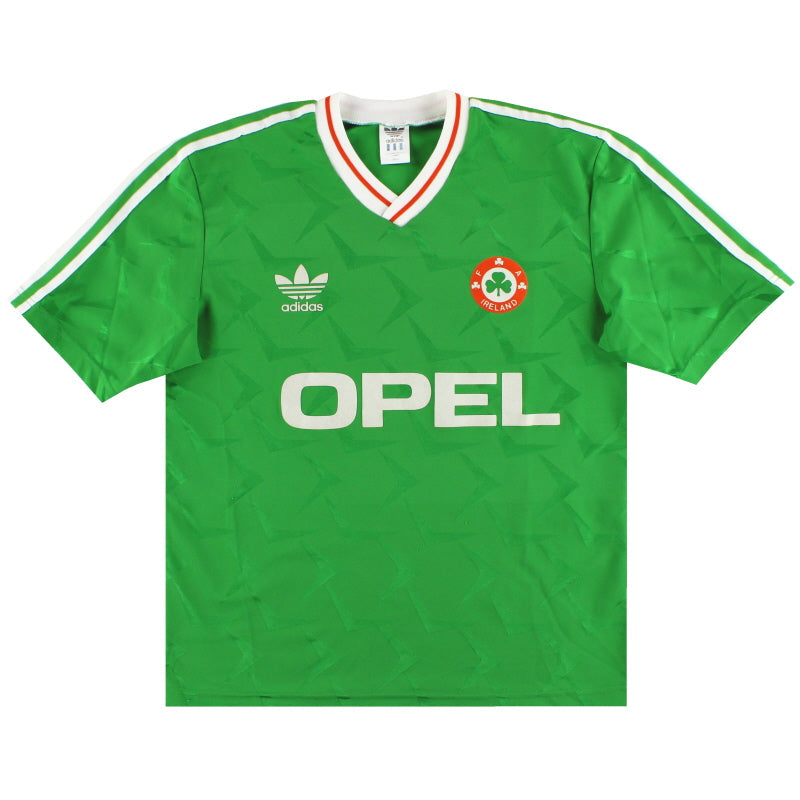 1990-92 Irlanda adidas Camiseta Local XL