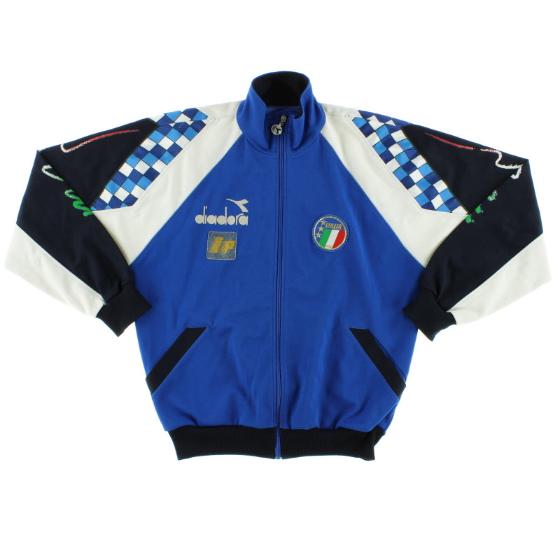 Chaqueta de chándal Diadora Italia 1990-92, de jugador, talla L