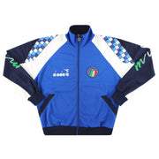 1990-92 Italy Diadora Track Jacket L - Classic Football Kit