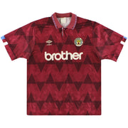 Camiseta Visitante Umbro del Manchester City 1990-92 Talla L