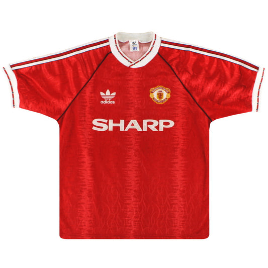 1990-92 Manchester United adidas Home Shirt XL.Boys