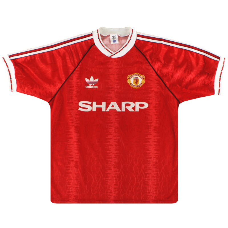 Camiseta Adidas de local del Manchester United 1990-92 M