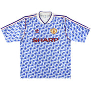 Camiseta de visitante adidas del Manchester United 1990-92 L