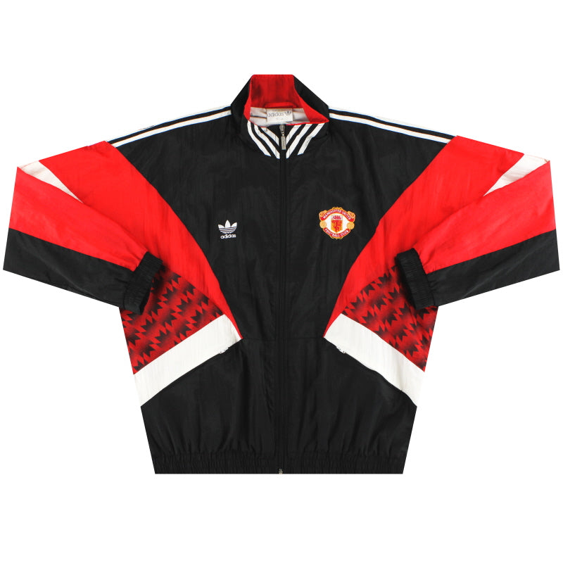 Chaqueta de chándal adidas del Manchester United 1990-92 *Impecable* L