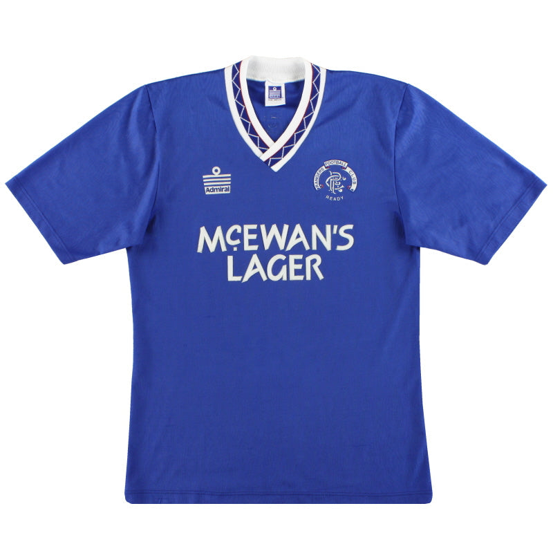 1990-92 Rangers Admiral Camiseta Local L