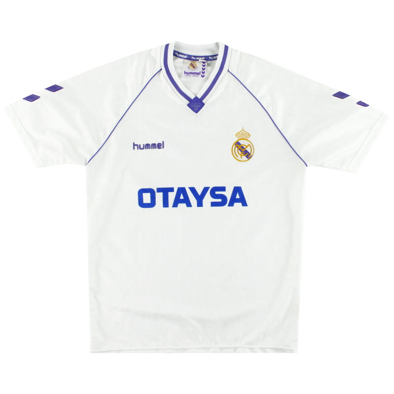 Camiseta Hummel del Real Madrid de local 1990-92 L