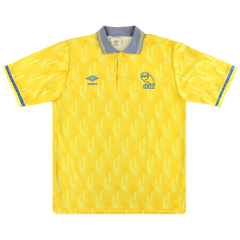 Camiseta Umbro de visitante del Sheffield Wednesday 1991-92, talla L