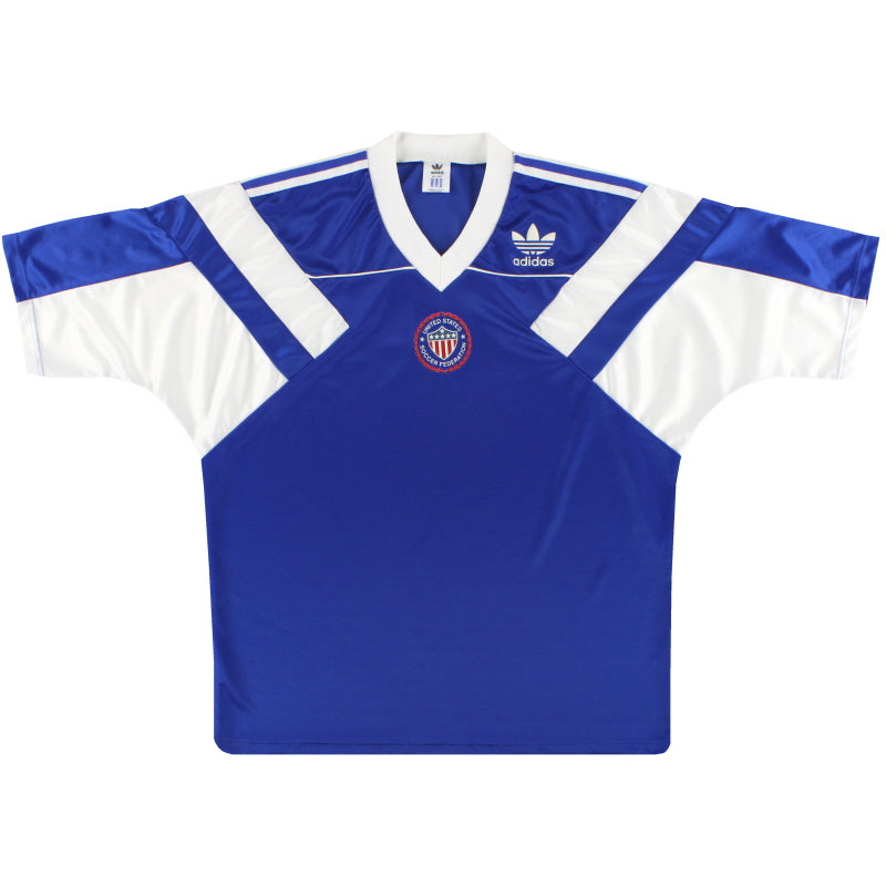 1990-92 USA camiseta adidas de visitante L