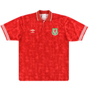Camiseta local Umbro Gales 1990-92 L