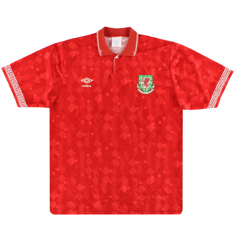 Camiseta local Umbro Gales 1990-92 L