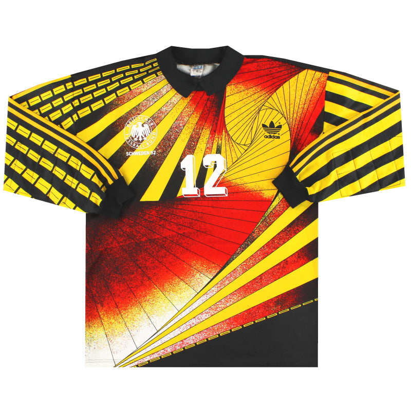1990-92 Alemania Occidental adidas Camiseta Portero #12 XL