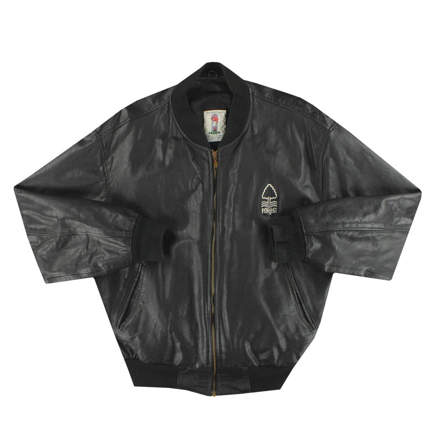 Chaqueta Bomber de Cuero Nottingham Forest 1990-92 XL