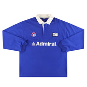 1990-92 Rangers Admiral Rugby Polo Shirt L - Classic Football Kit