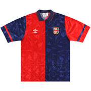 1990-93 Cagliari Umbro Camiseta Local L