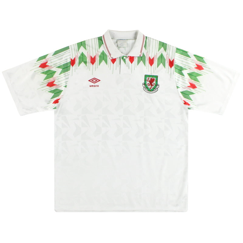Camiseta de Gales Umbro Visitante 1990-93 L