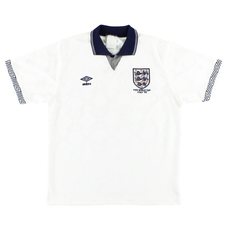 Camiseta Umbro Selección Inglesa 'Italy '90' Local 1990 *Como nueva* Talla M