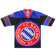 Camiseta XL oversized con gráfico de nutmeg del Bayern de Múnich de los 90