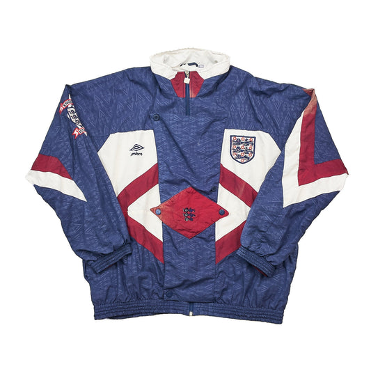 1990/92 ENGLAND TRACK JACKET (L) UMBRO