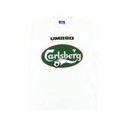Camiseta gráfica Umbro 'Carlsberg' de los 90 *Como Nueva* XL