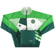 Chaqueta de chándal de presentación Umbro del Celtic de 1991-92, talla M, modelo de jugador
