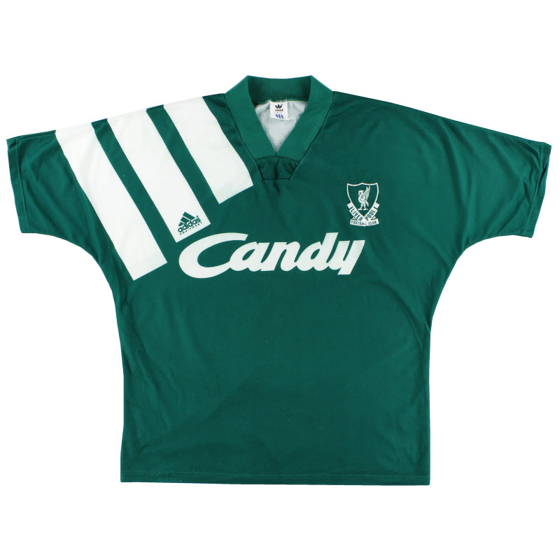 1991-92 Camiseta de visitante del Liverpool adidas L