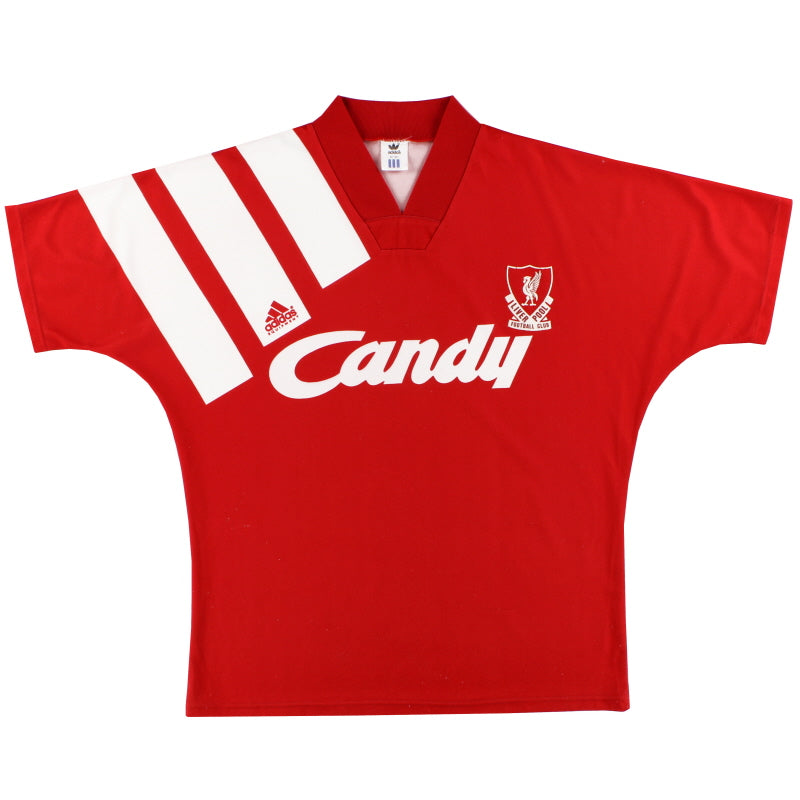 1991-92 Liverpool adidas Home Shirt S - Classic Football Kit