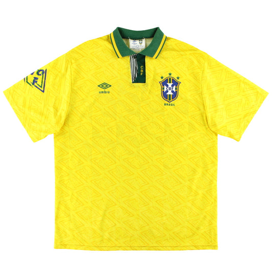 1991-93 Brazil Umbro Home Shirt XL