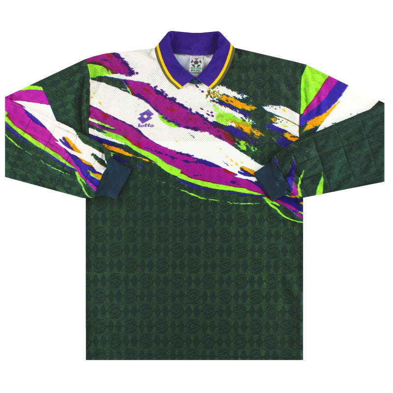 Camiseta de Portero Lotto con plantilla de 1991-93 L
