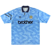 Camiseta de casa Umbro del Manchester City 1991-93 XL
