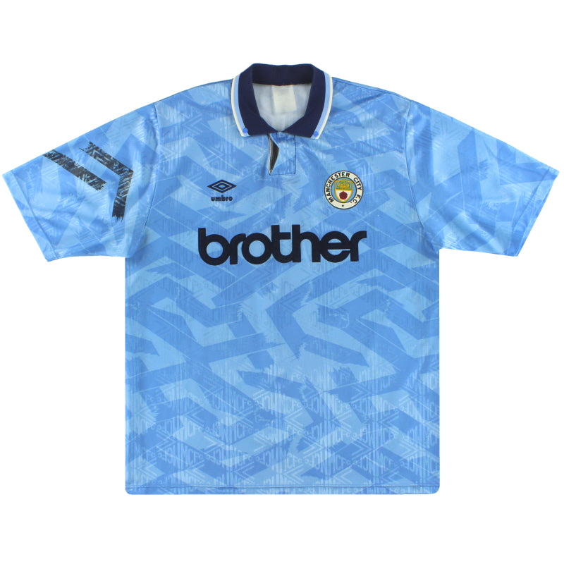 Camiseta Umbro del Manchester City de local 1991-93 XL