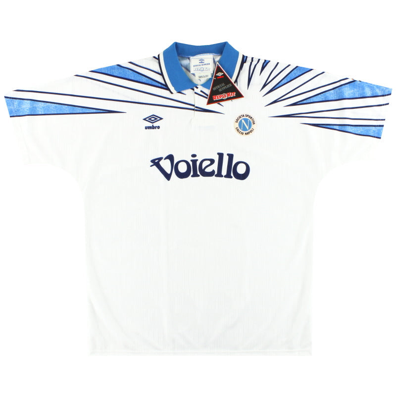 1991-93 Camiseta Umbro de visitante del Napoli *BNIB* XL