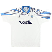 1991-93 Napoli Umbro Camiseta de visitante XL