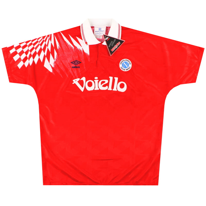 1991-93 Camiseta Umbro Tercera Equipación Napoli *con etiquetas* XL