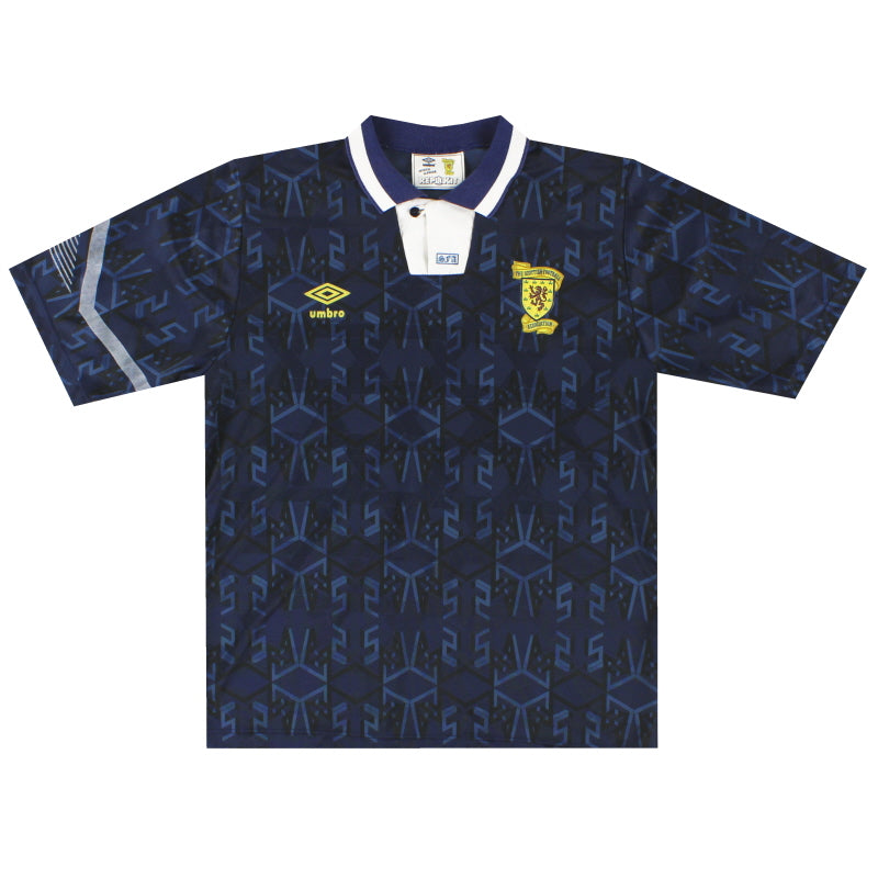 Camiseta de casa Umbro de Escocia 1991-94 L